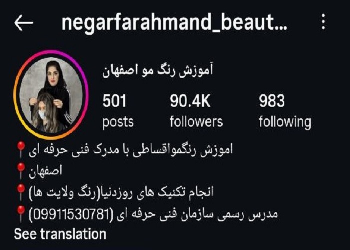 بهترین آموزشگاه‌های رنگ و مش در اصفهان